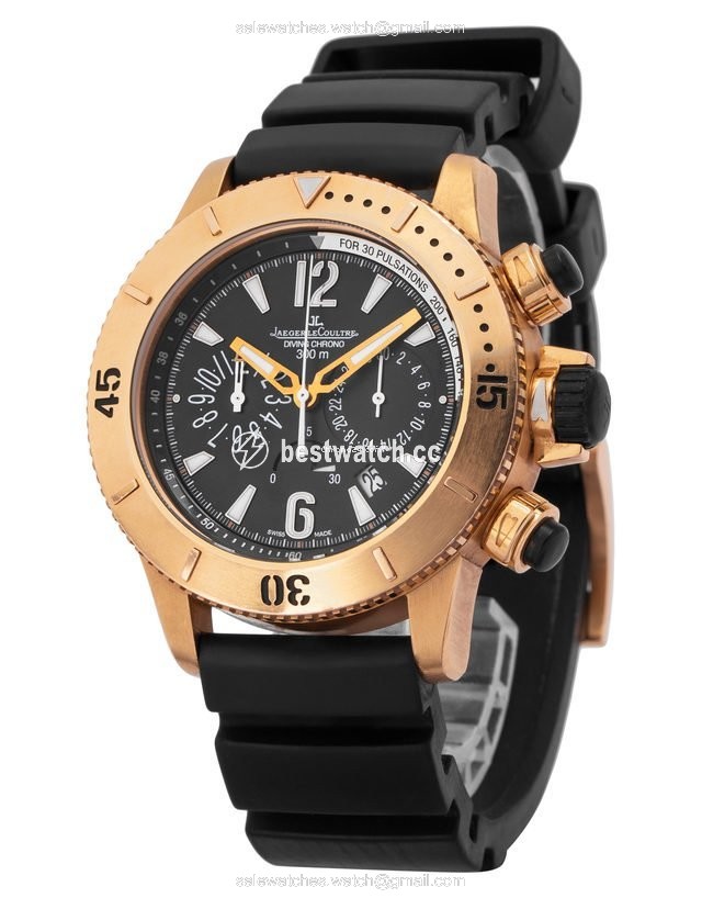 IMG_9086 Jaeger-LeCoultre Master Compressor Diving Chronograph Mens watch Unisex Automatic Rose gold Q1862640 160.2.25 3