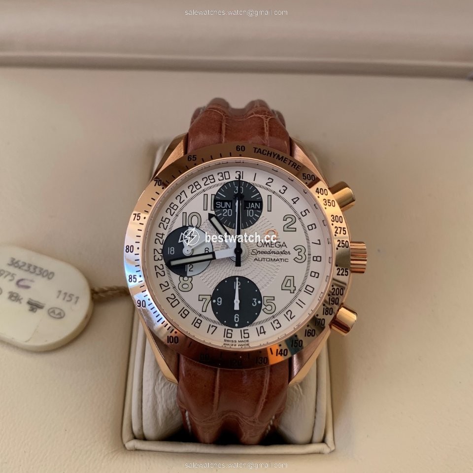 IMG_9086 Omega Speedmaster Date Mens watch Unisex Automatic Rose gold 36233300 3