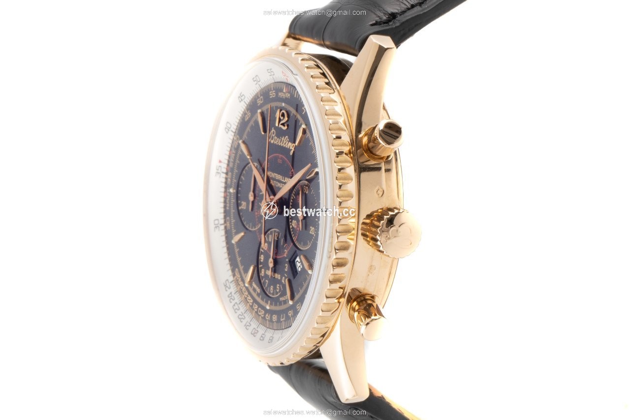 Breitling Montbrillant Mens watch Unisex Automatic Yellow gold H41030 3