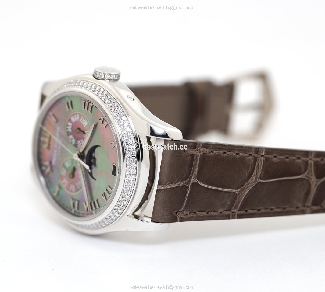 IMG_9086 Patek Philippe Annual Calendar Womens watch Automatic White gold 4936G-001 3