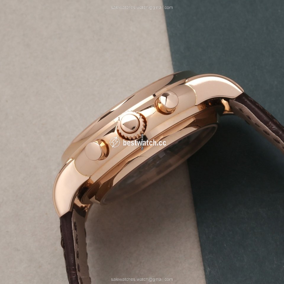 IMG_9086 Patek Philippe Perpetual Calendar Chronograph Mens watch Unisex Manual winding Rose gold 5204R-001 3