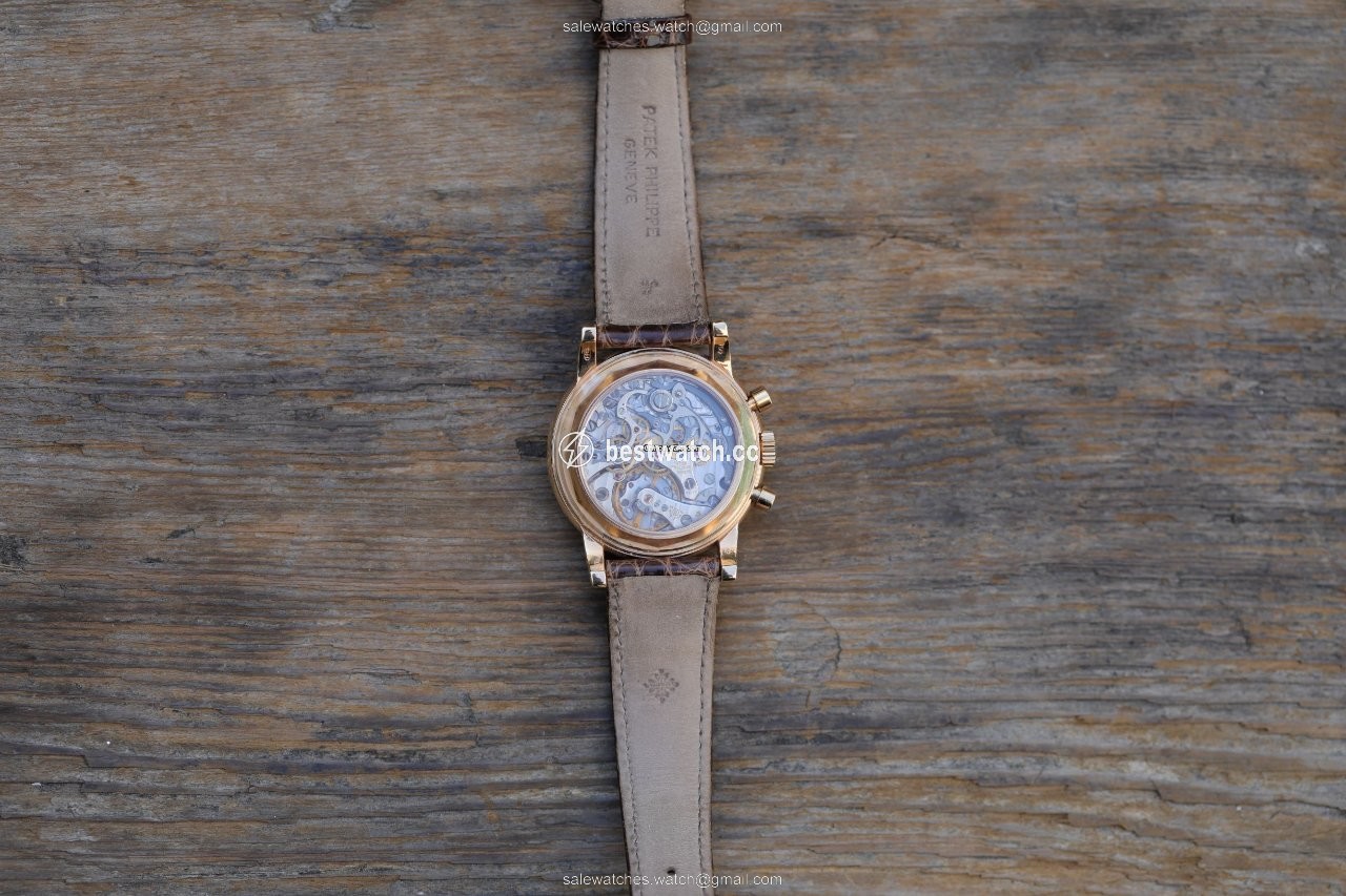 IMG_9086 Patek Philippe Perpetual Calendar Chronograph Manual winding Rose gold 3970ER 3