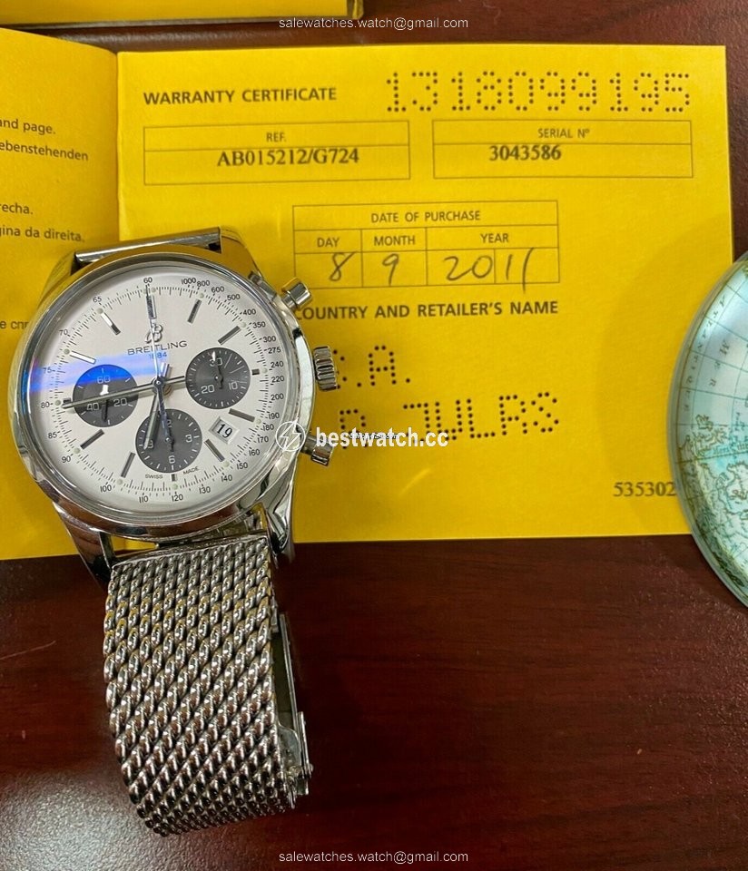 IMG_9086 Breitling Transocean Chronograph Automatic Steel AB015212 3