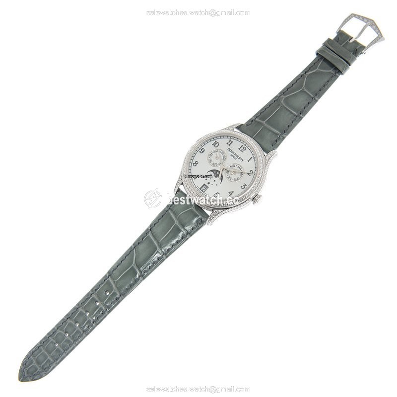 IMG_9086 Patek Philippe Annual Calendar Womens watch Automatic White gold 4948G-010 3