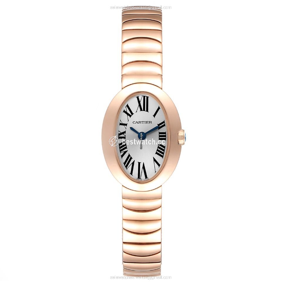 IMG_9086 Cartier Baignoire Womens watch Quartz Rose gold W8000015 3