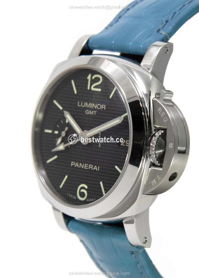 IMG_9086 Panerai Luminor 1950 3 Days GMT Automatic Mens watch Unisex Automatic Steel PAM 00535 3