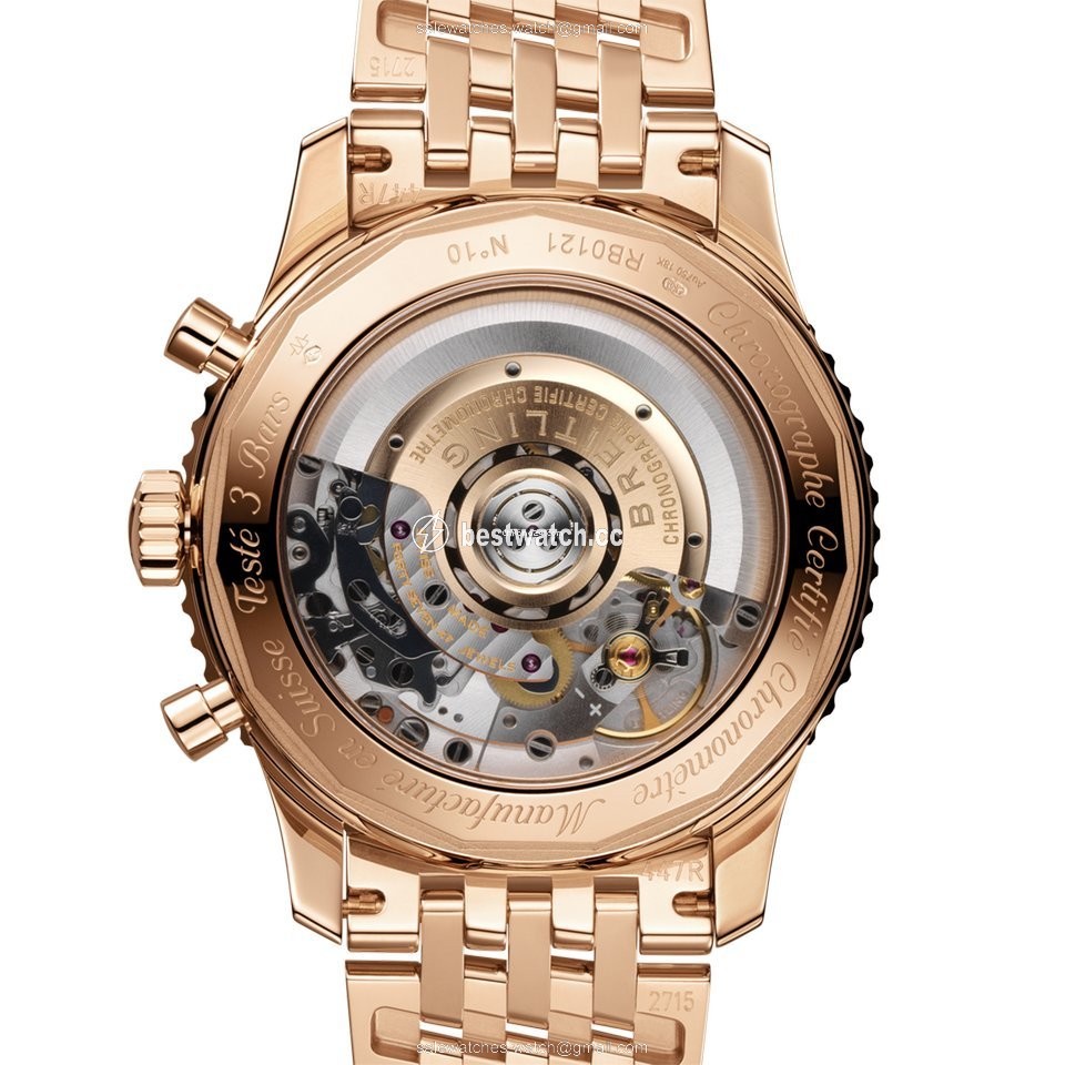 Breitling Navitimer 1 B01 Chronograph 43 Mens watch Unisex Automatic Red gold RB0121211B1R1 3