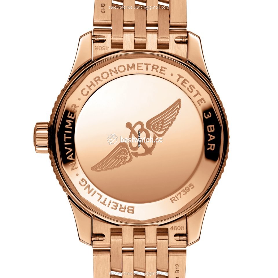 IMG_9086 Breitling Navitimer Womens watch Automatic Red gold R17395211A1R1 3
