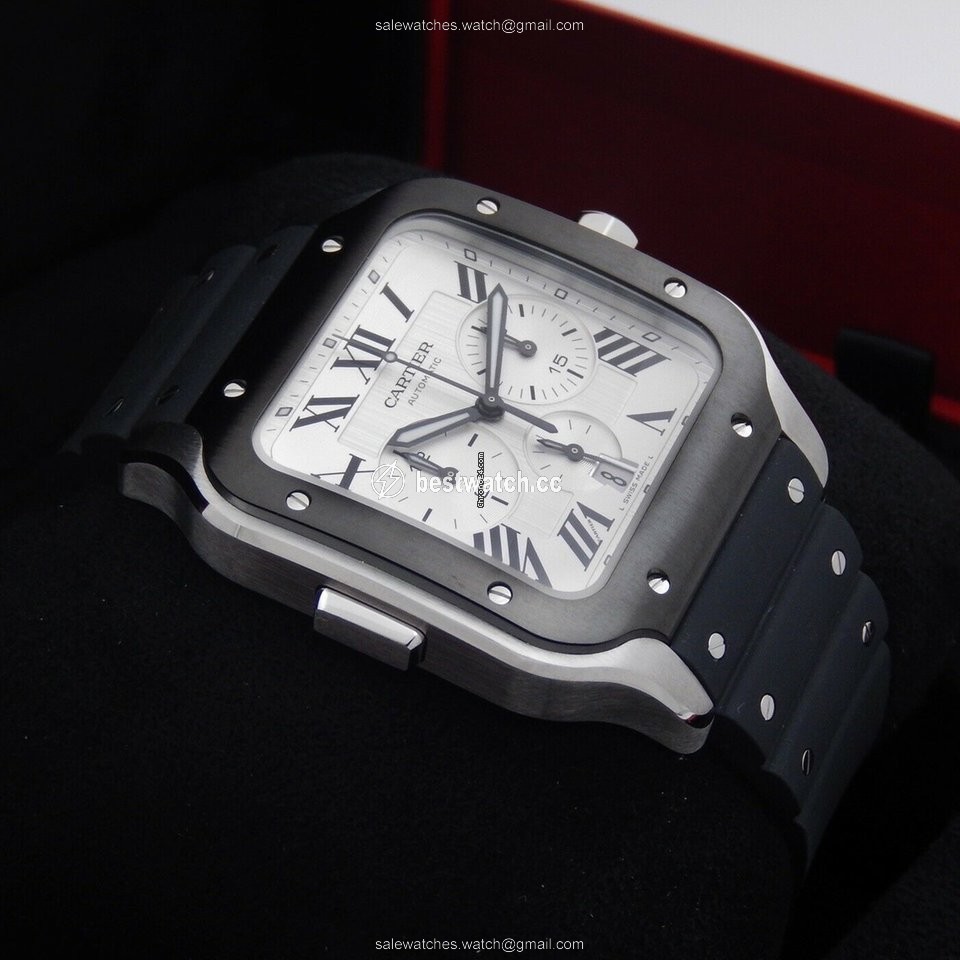IMG_9086 Cartier Santos Mens watch Unisex Automatic Steel WSSA0017 3