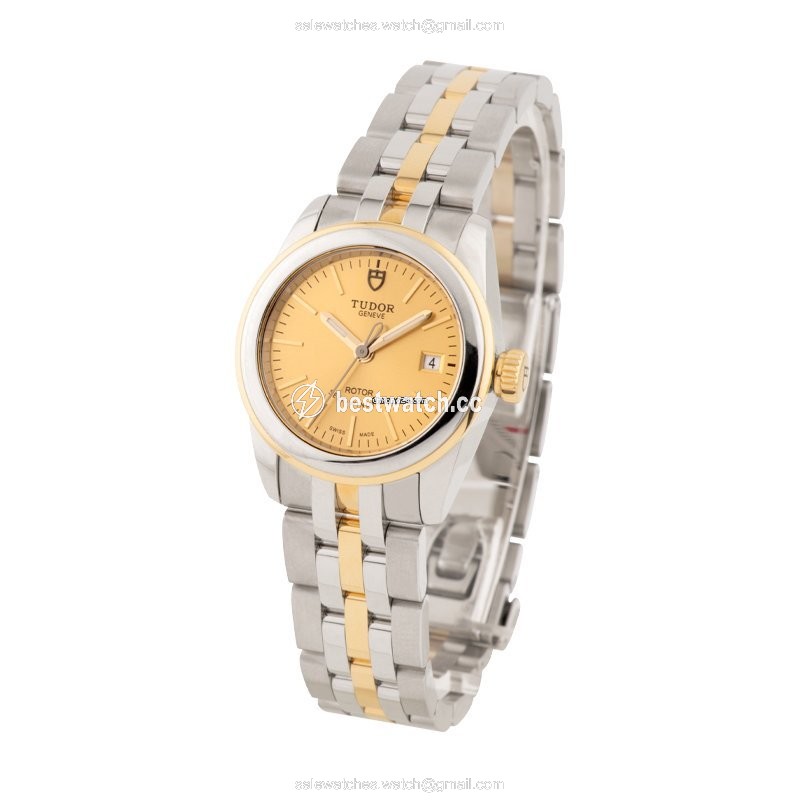 IMG_9086 Tudor Glamour Date Womens watch Automatic Gold Steel M51003-004 3