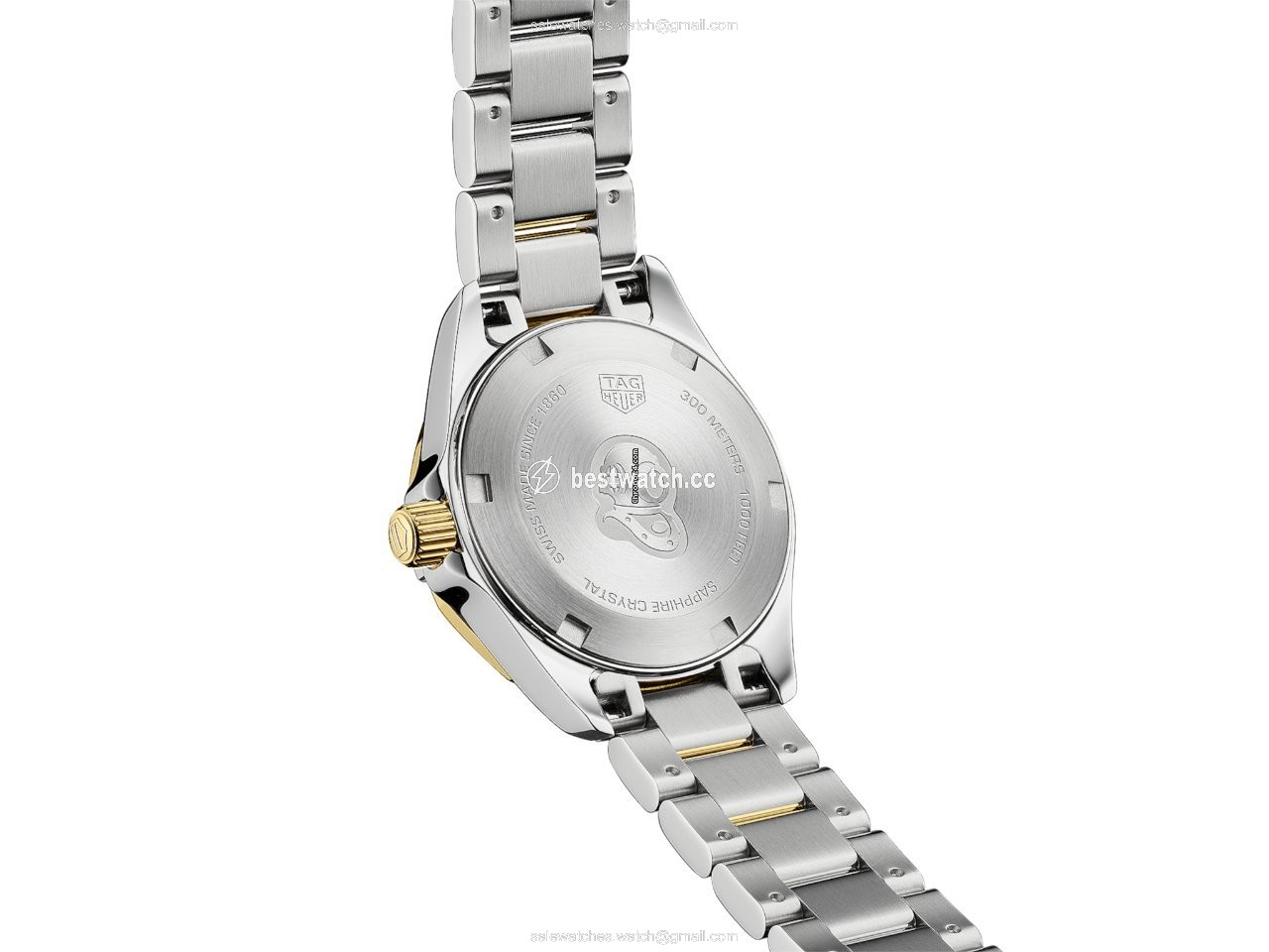 IMG_9086 TAG Heuer Aquaracer Lady Womens watch Quartz Gold Steel WBD1420.BB0321 3