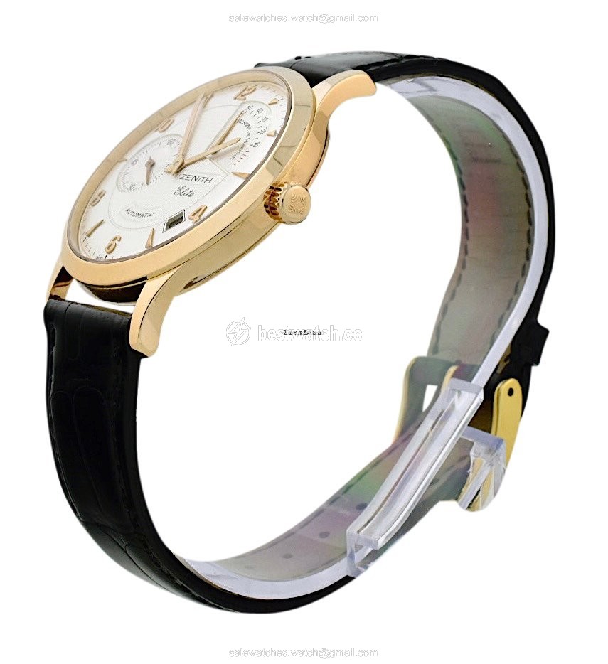 IMG_9086 Zenith Elite Power Reserve Mens watch Unisex Automatic Rose gold 18.1125.685 01.C490 3