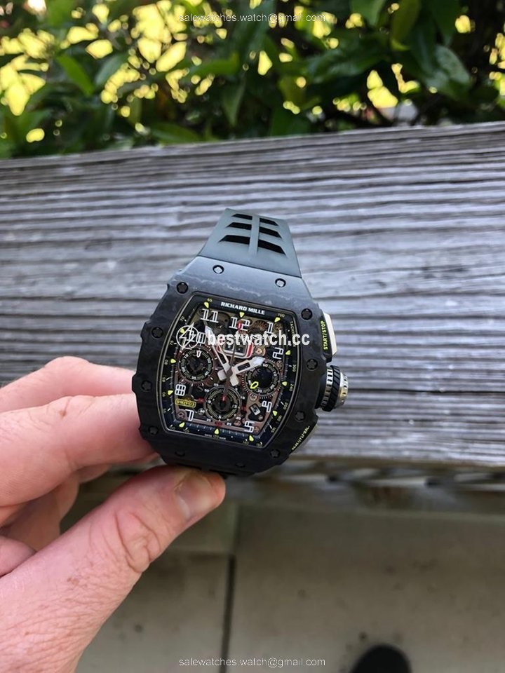 IMG_9086 Richard Mille RM 011 Mens watch Unisex Automatic Carbon RM 11-03 NTPT 3