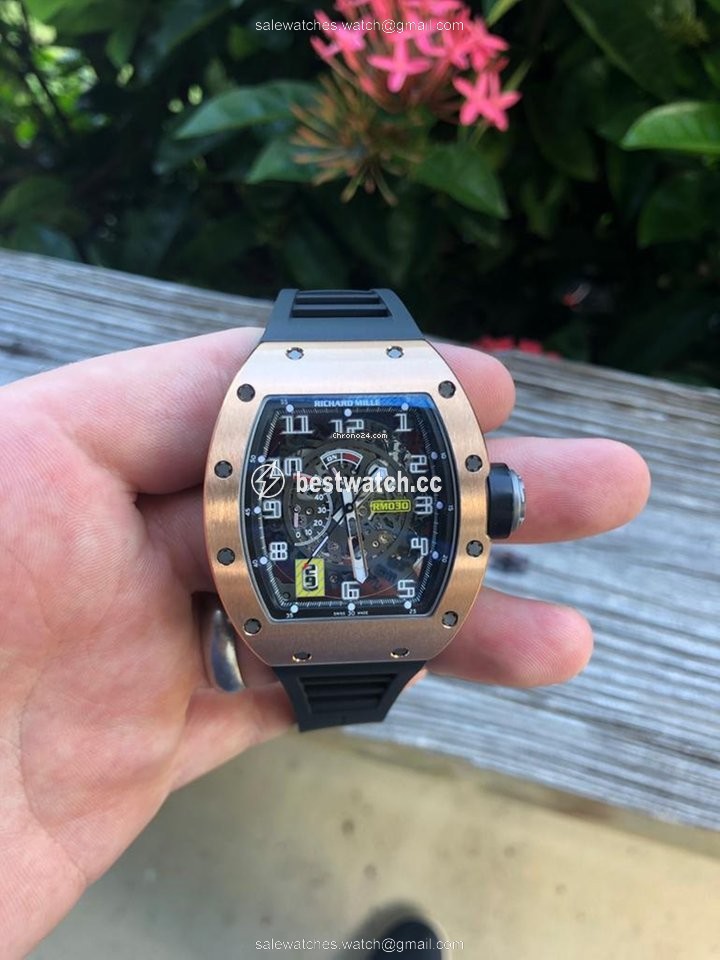 IMG_9086 Richard Mille RM 030 Mens watch Unisex Automatic Rose gold RM030 Rose Gold 3