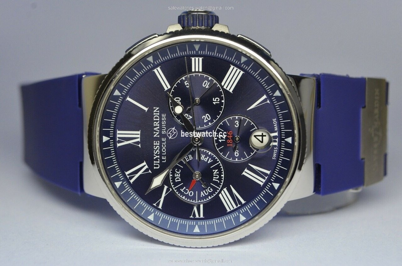 Ulysse Nardin Marine Chronograph Mens watch Unisex Automatic Steel 1533-150  Code: 6488 3