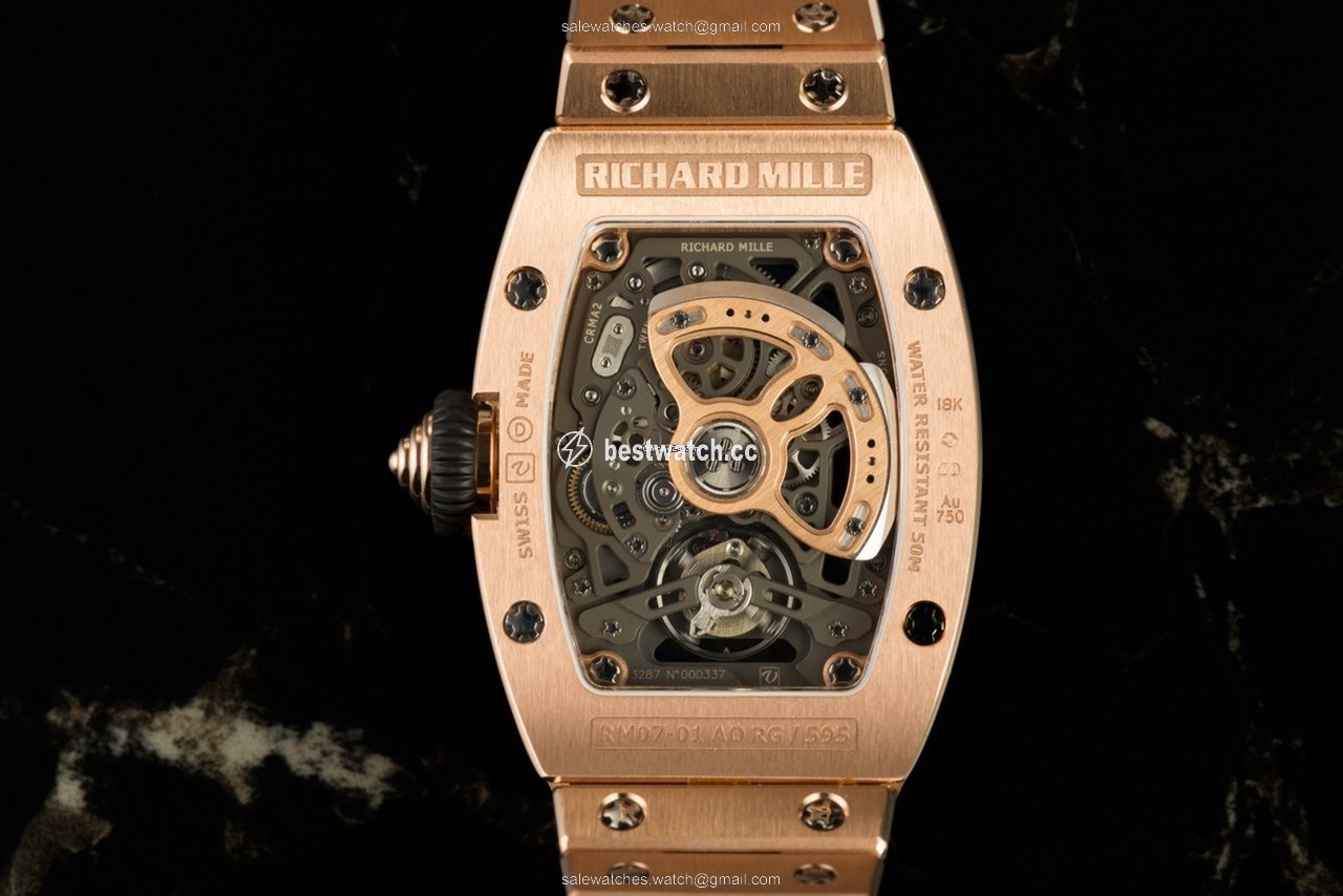 IMG_9086 Richard Mille RM 07 Womens watch Automatic Red gold RM 07-01 3