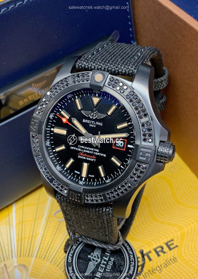 IMG_9086 Breitling Avenger Blackbird 44 Mens watch Unisex Automatic Titanium V17311AT BD74-109W 3