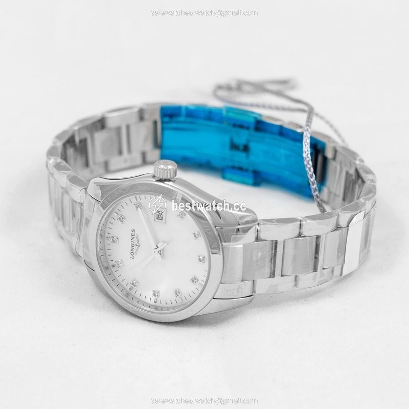 IMG_9086 Longines Conquest Classic Womens watch Quartz Steel L22864876 3