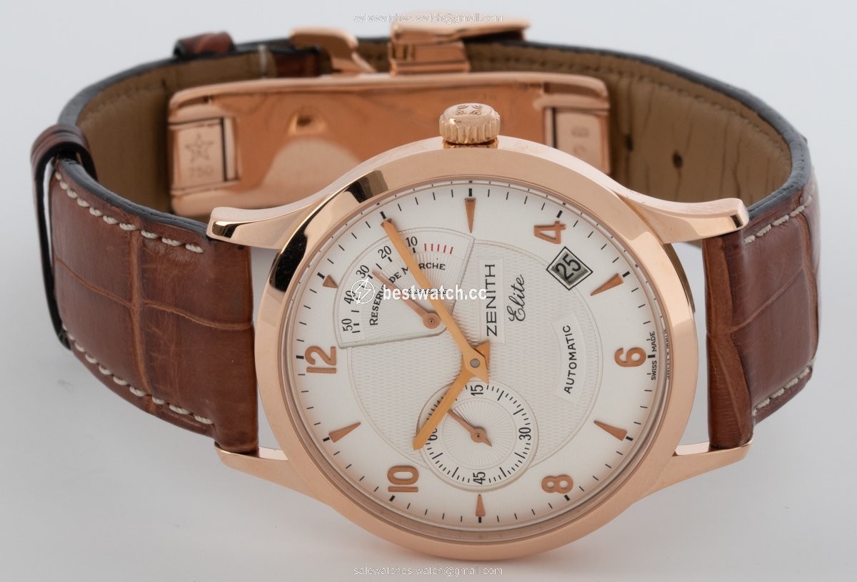 Zenith Elite Power Reserve Mens watch Unisex Automatic Rose gold 18.1125.685 3