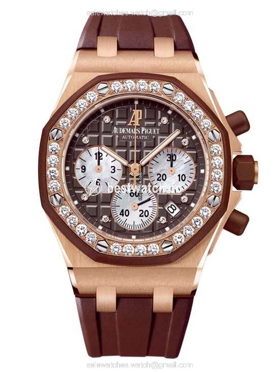 IMG_9086 Audemars Piguet Royal Oak Offshore Lady Womens watch Automatic Rose gold 26287OK.ZZ.D081CR.01 3