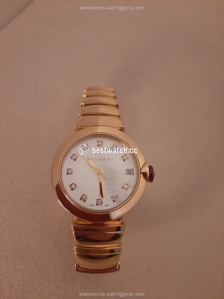 IMG_9086 Bulgari Lucea Womens watch Automatic Rose gold 102353 3