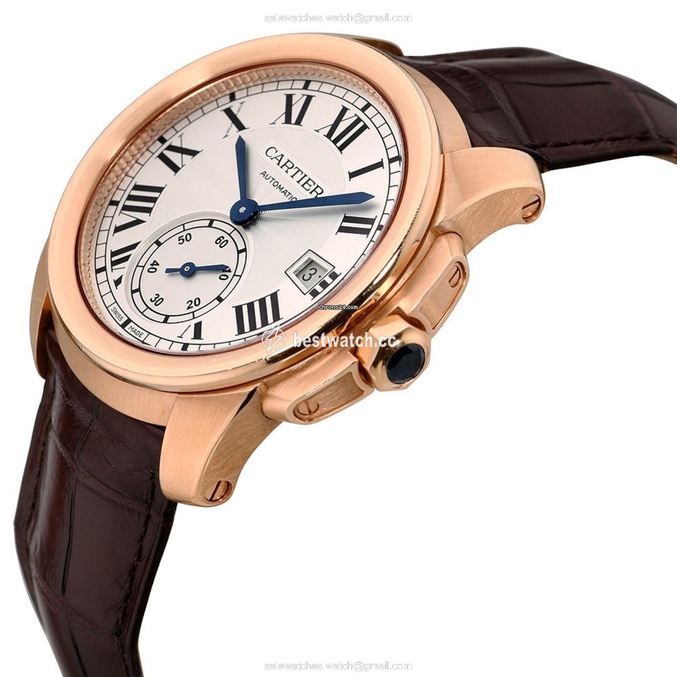 IMG_9086 Cartier Calibre de Cartier Mens watch Unisex Automatic Rose gold WGCA0003 3
