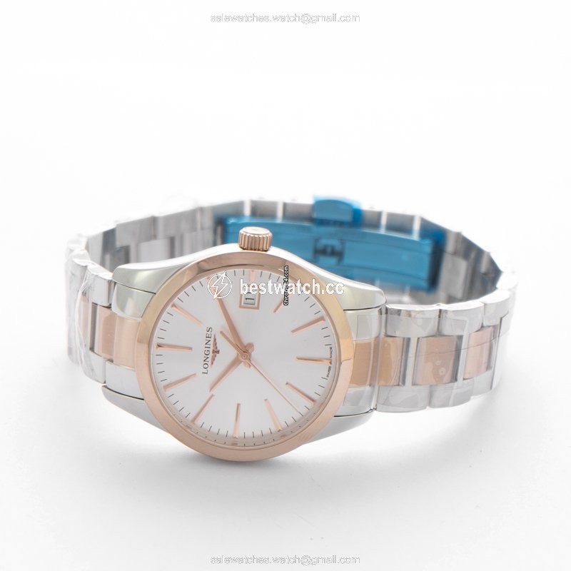 IMG_9086 Longines Conquest Classic Womens watch Quartz Rose gold L23863727 3