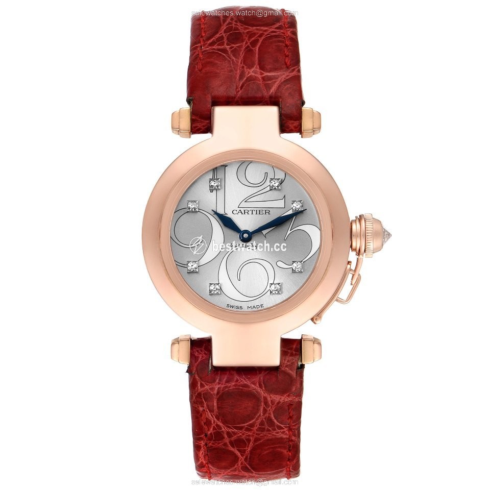IMG_9086 Cartier Pasha Womens watch Quartz Rose gold WJ123021 3