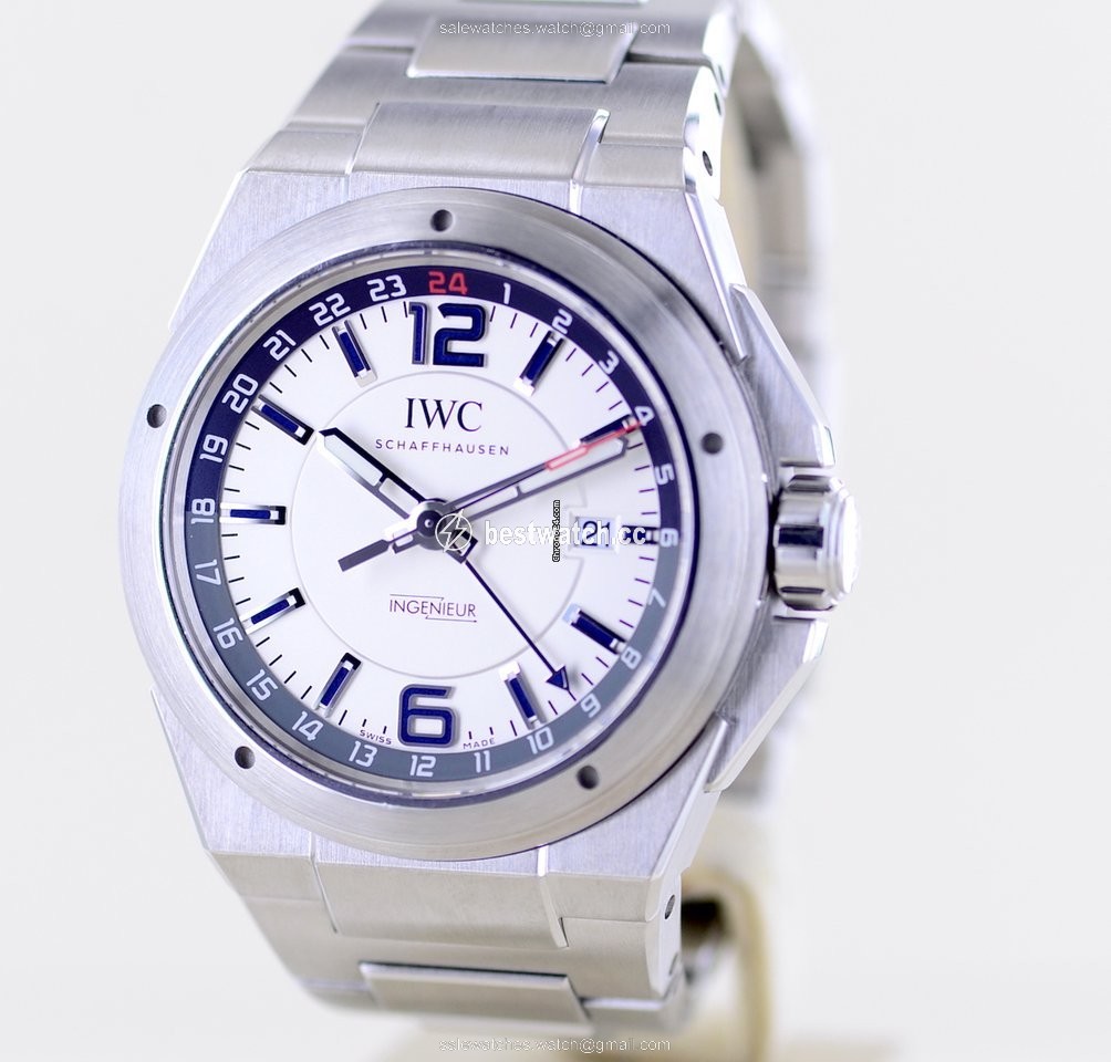 IWC Ingenieur Dual Time Mens watch Unisex Automatic Steel IW324404 3
