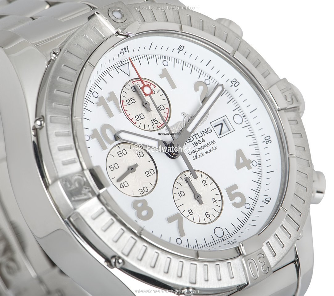IMG_9086 Breitling Super Avenger Mens watch Unisex Automatic Steel A1337011 A562 3