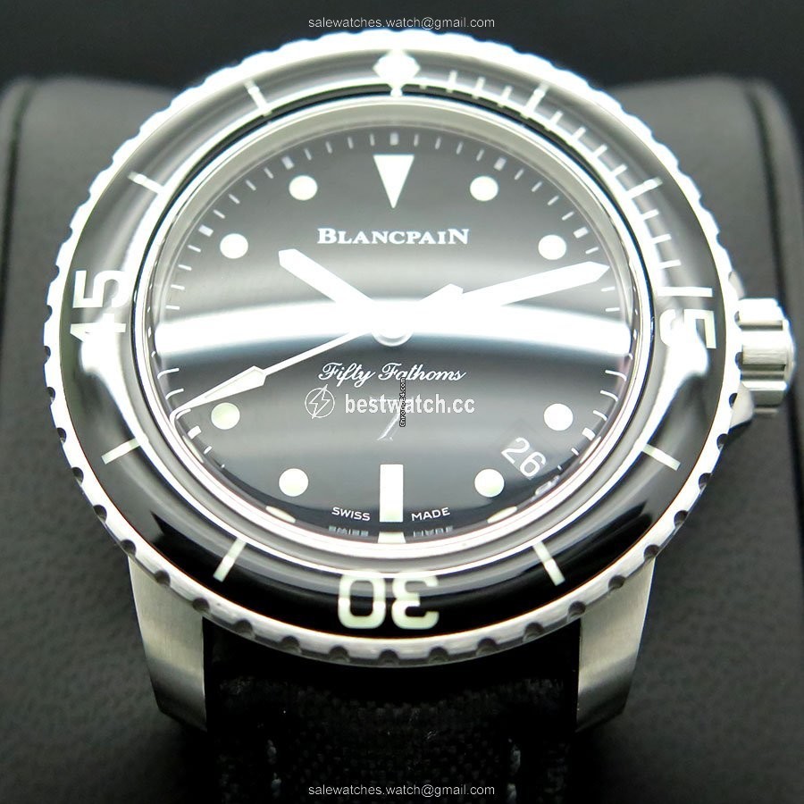 IMG_9086 Blancpain Fifty Fathoms Mens watch Unisex Automatic Steel 5015E-1130-B52A 3