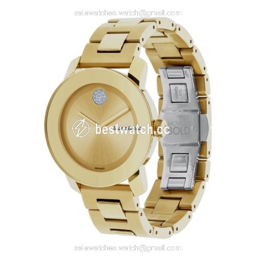 IMG_9086 Movado Bold Womens watch Manual winding Yellow gold 3600104 3