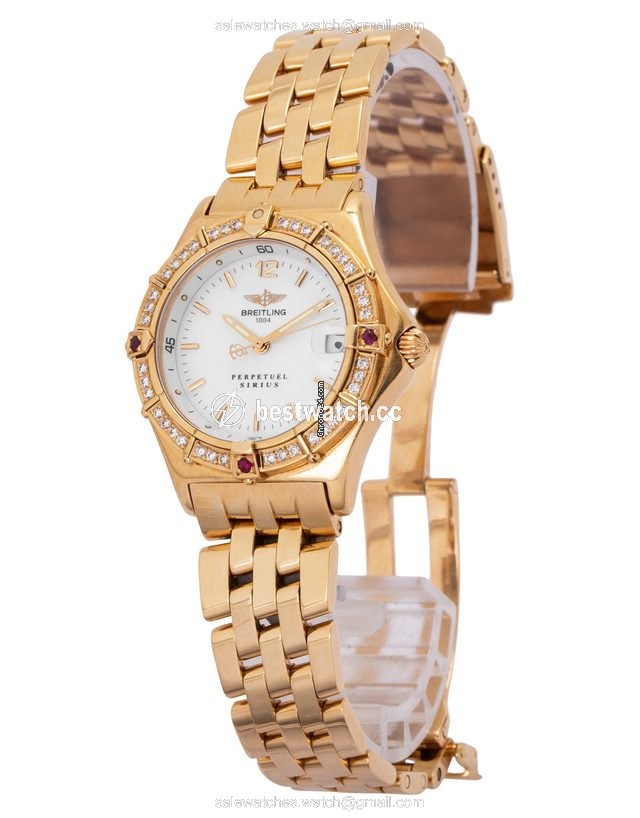 IMG_9086 Breitling Womens watch Quartz Yellow gold K62022 3