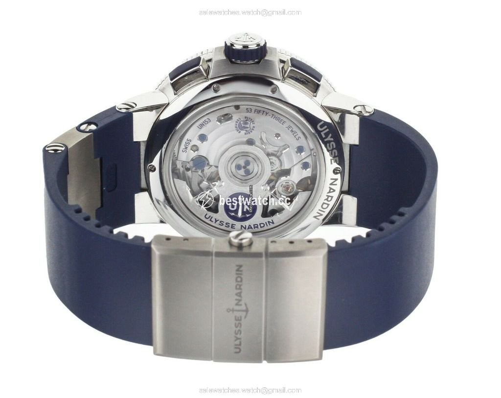 IMG_9086 Ulysse Nardin Marine Chronograph Mens watch Unisex Automatic Steel 1533-150 3