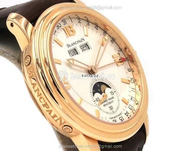 IMG_9086 Blancpain Leman Moonphase Automatic Rose gold 2763 3
