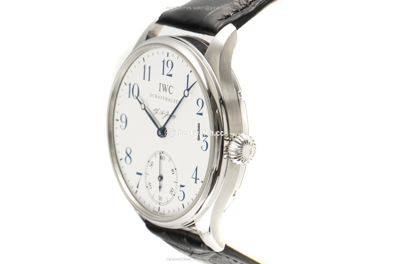 IMG_9086 IWC Portuguese Hand-Wound Mens watch Unisex Manual winding Steel 5442 3