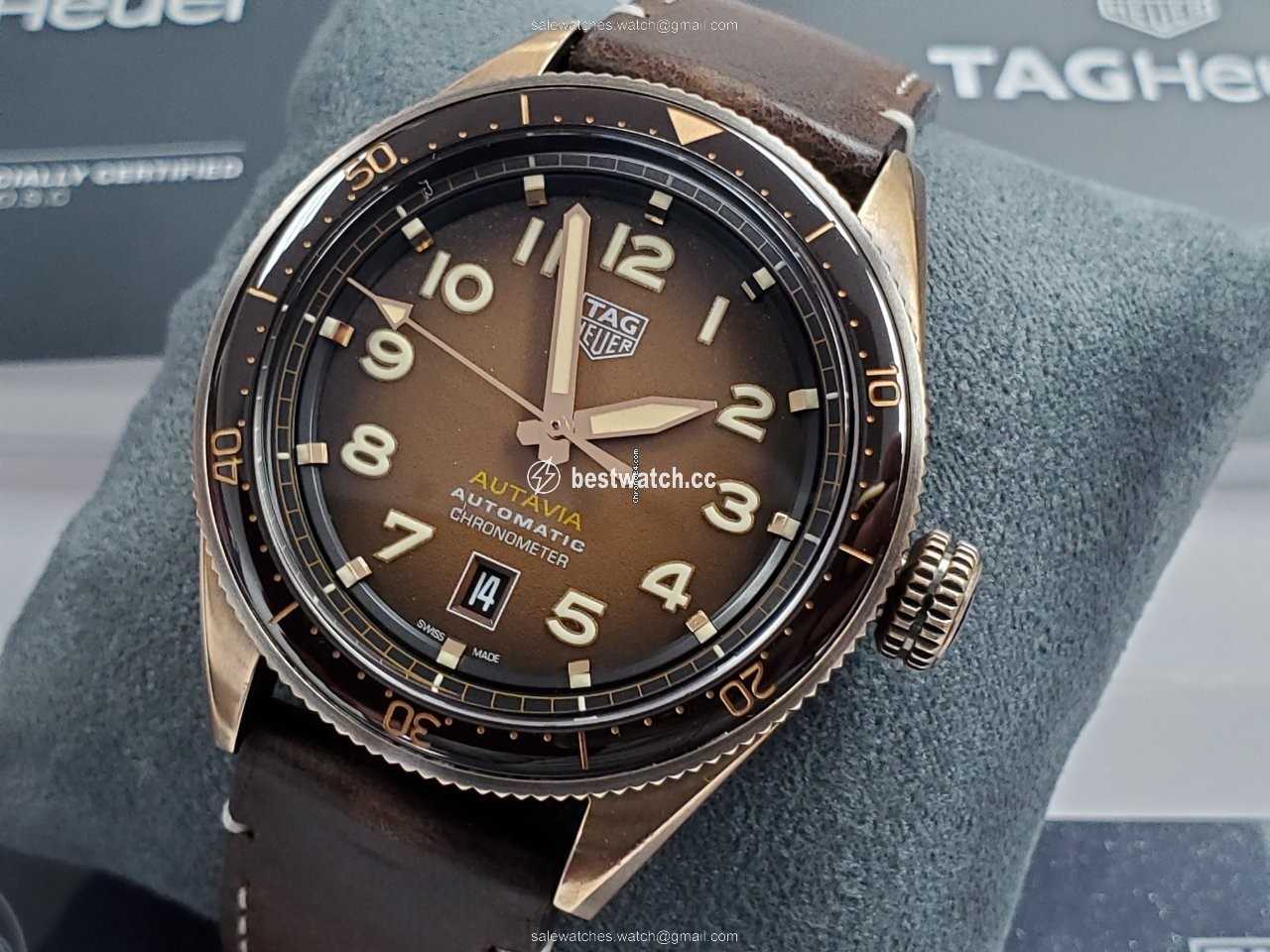 IMG_9086 TAG Heuer Autavia Mens watch Unisex Automatic Bronze WBE5191.FC8276 3