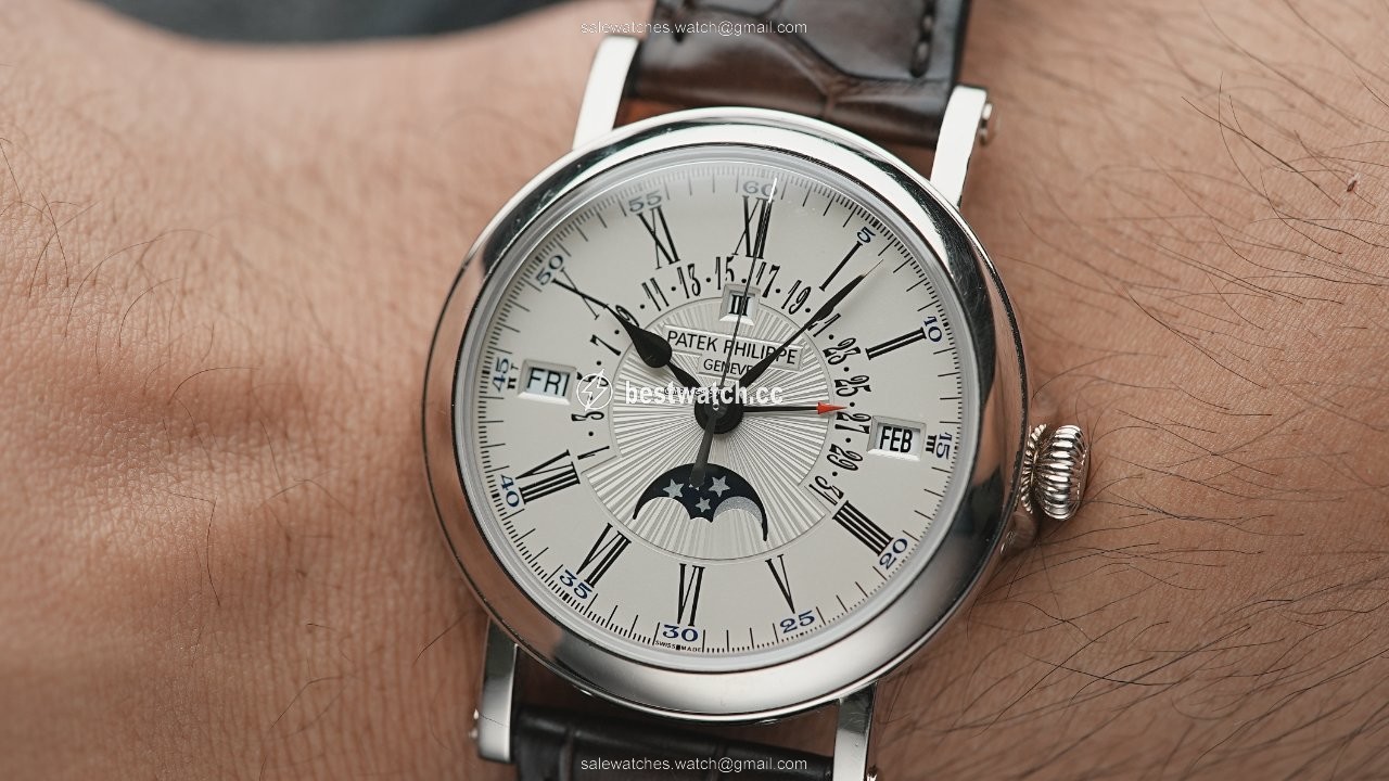 IMG_9086 Patek Philippe Perpetual Calendar Mens watch Unisex Automatic White gold 5159G-001 3