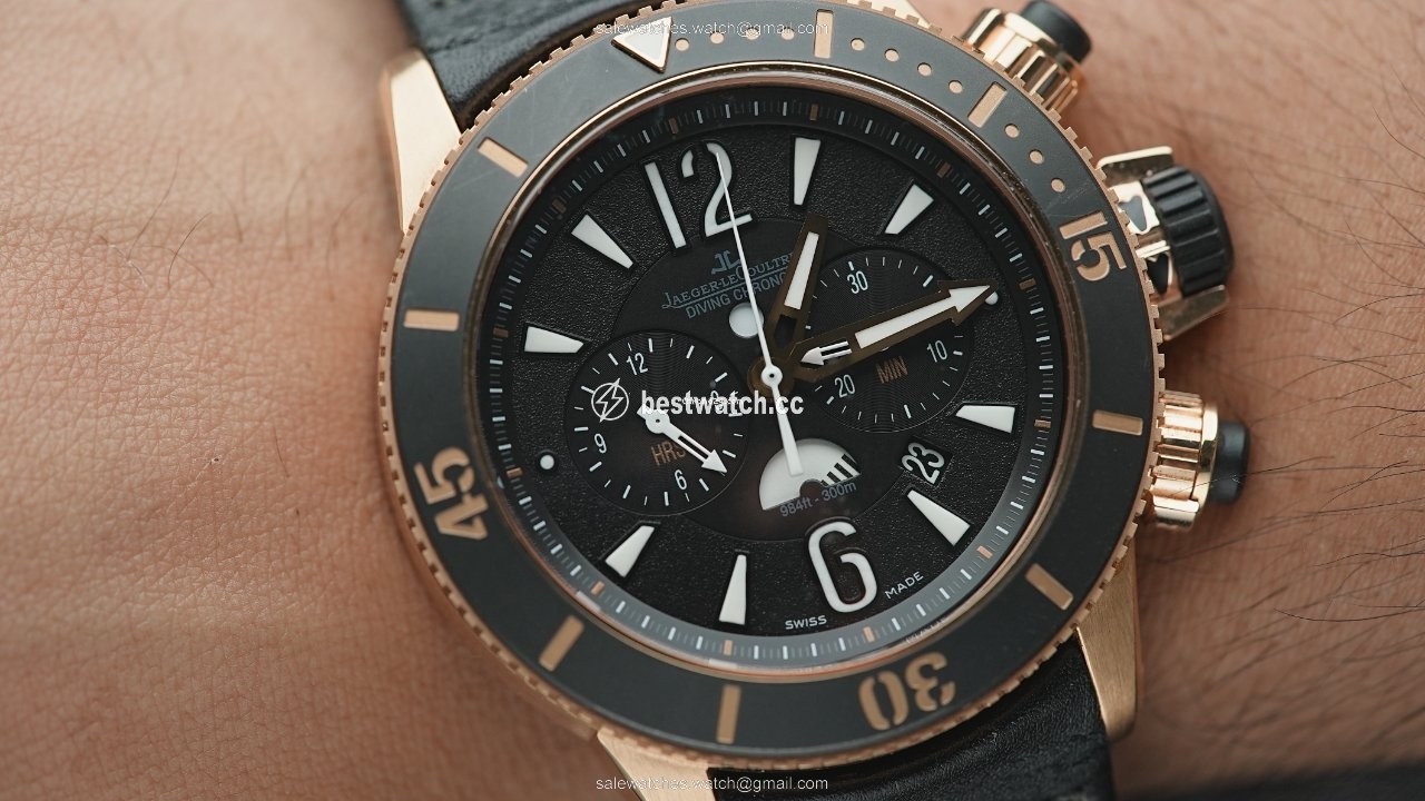 IMG_9086 Jaeger-LeCoultre Master Compressor Diving Chronograph GMT Navy SEALs Mens watch Unisex Automatic Rose gold Q1782470 3