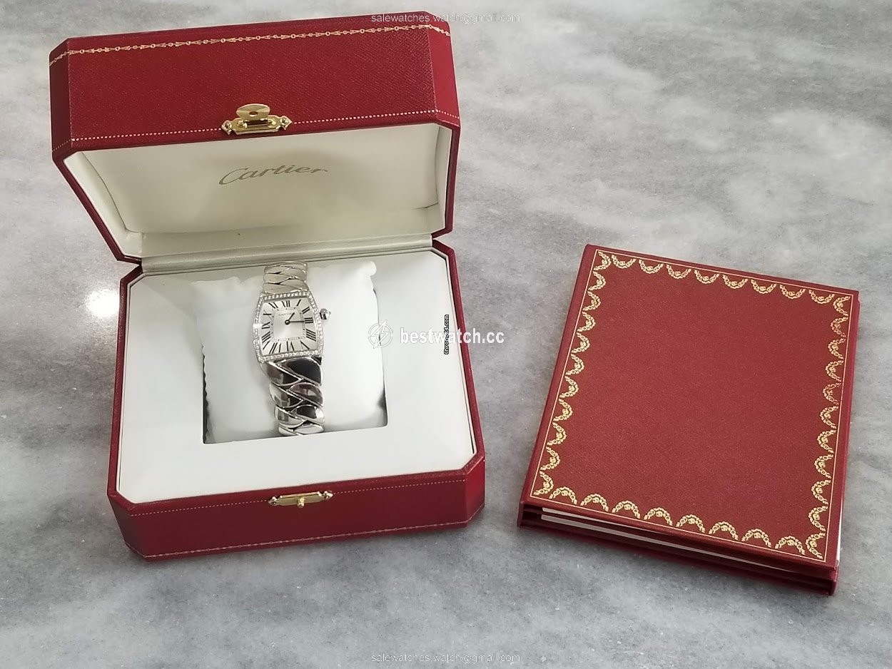 IMG_9086 Cartier La Dona de Cartier Womens watch Quartz White gold 2895 3