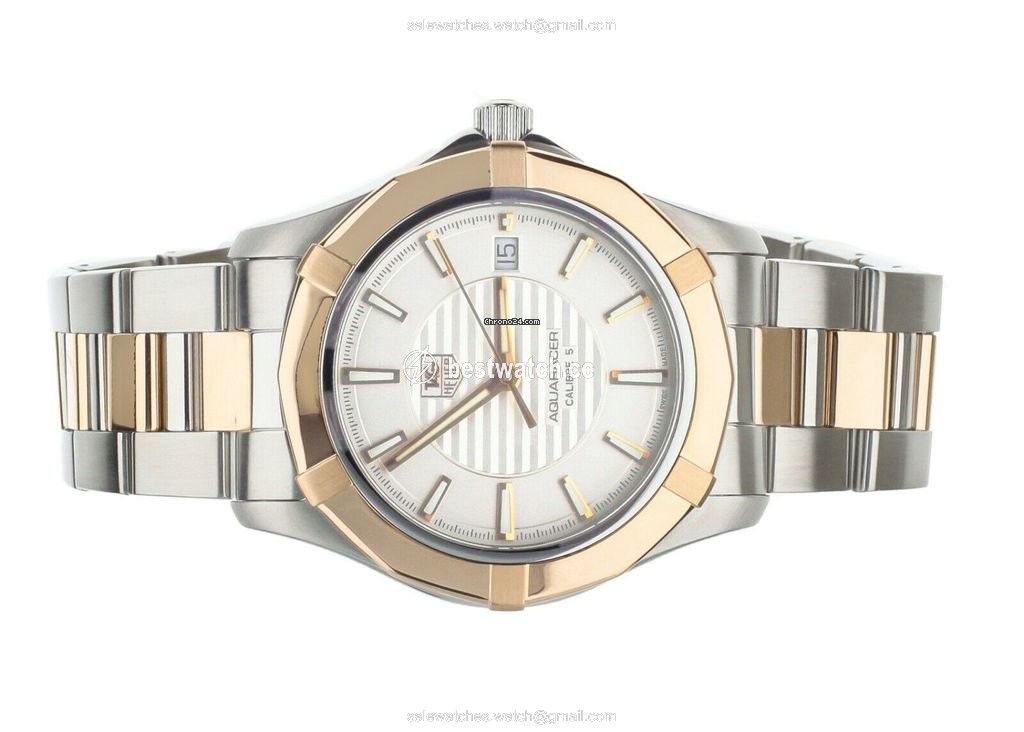 IMG_9086 TAG Heuer Aquaracer Lady Mens watch Unisex Automatic Gold Steel WAP2150 3