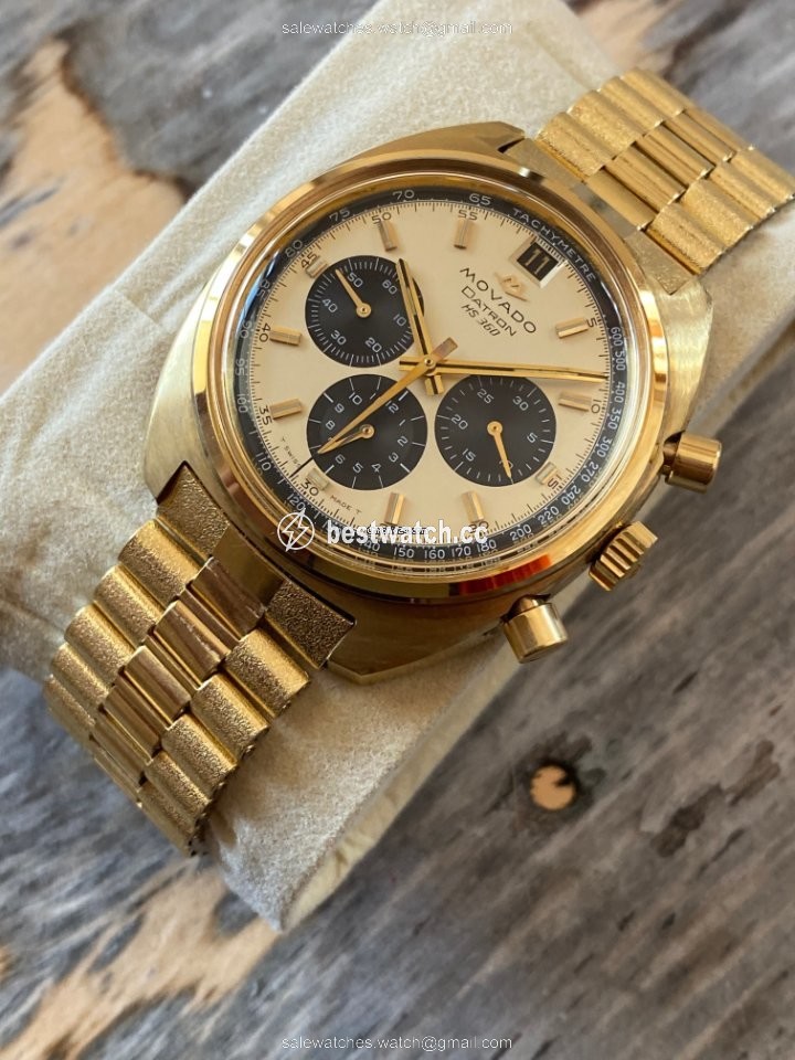 Movado Datron Mens watch Unisex Automatic Gold Steel 434-705-502 3
