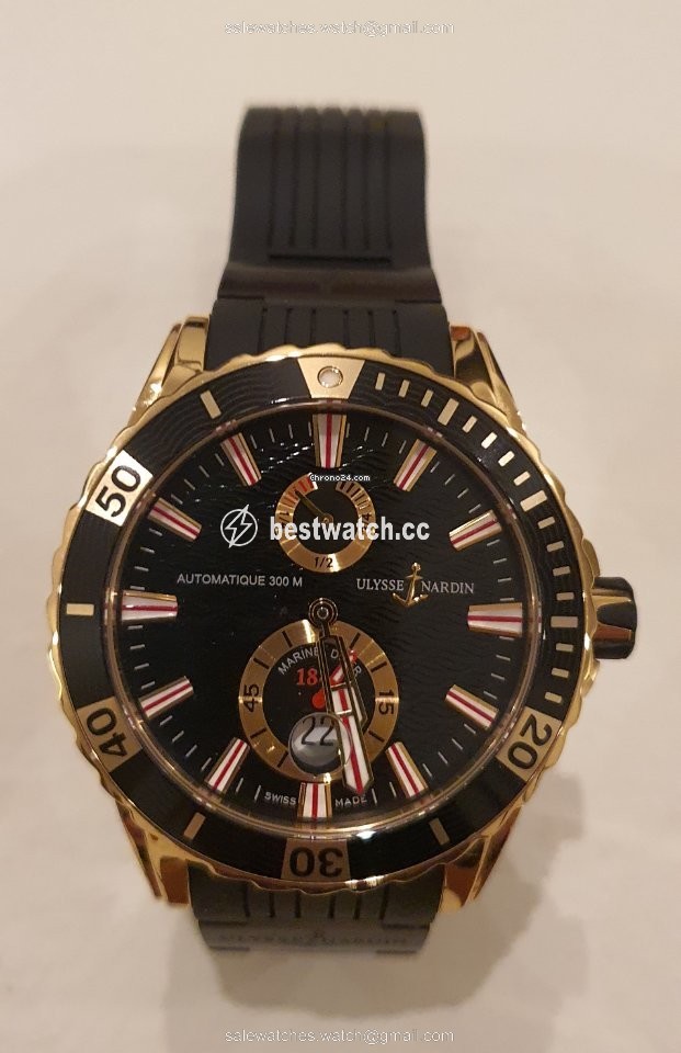 Ulysse Nardin Diver Chronometer Mens watch Unisex Automatic Rose gold 266-10-3C 92 3
