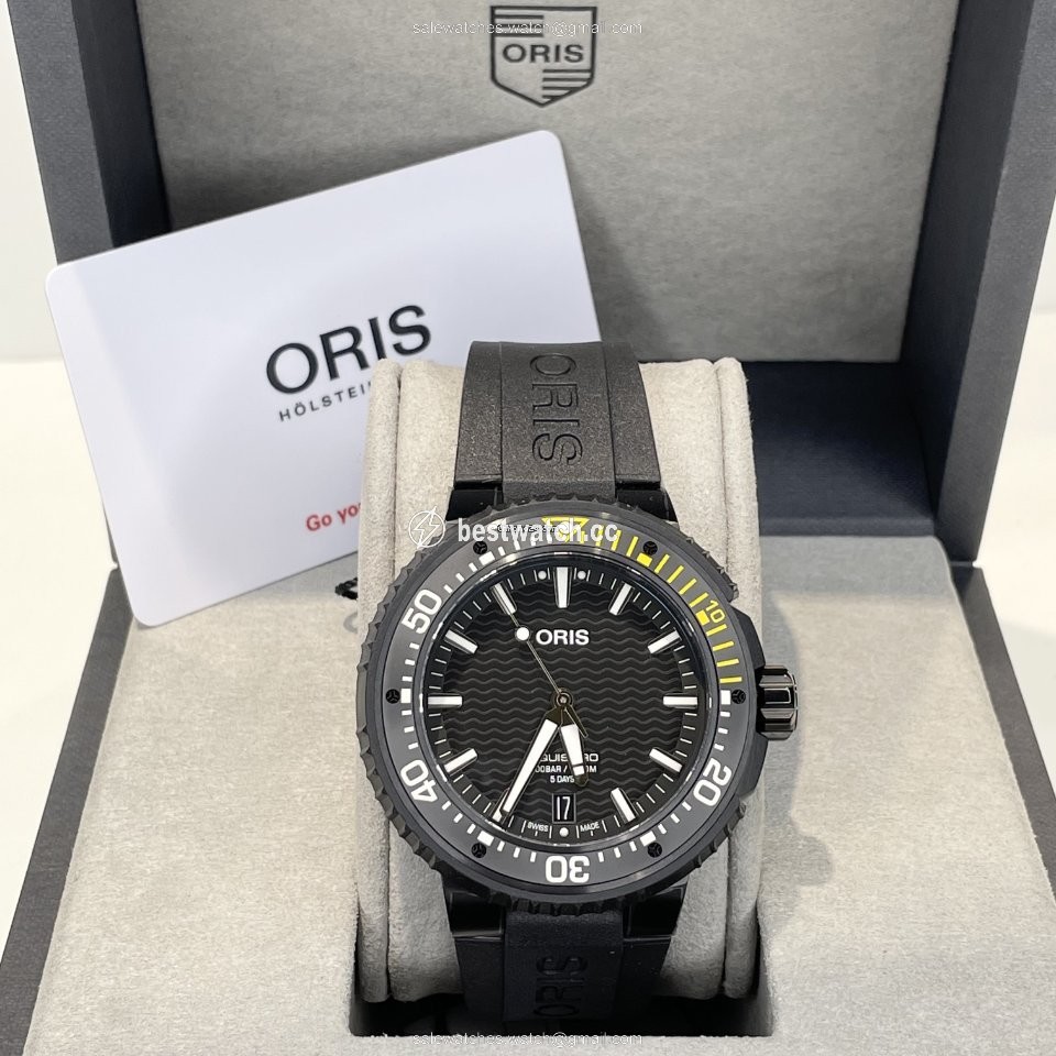 Oris Aquis Date Mens watch Unisex Automatic Titanium 01 400 7767 7754-07 426 64BTEB 3