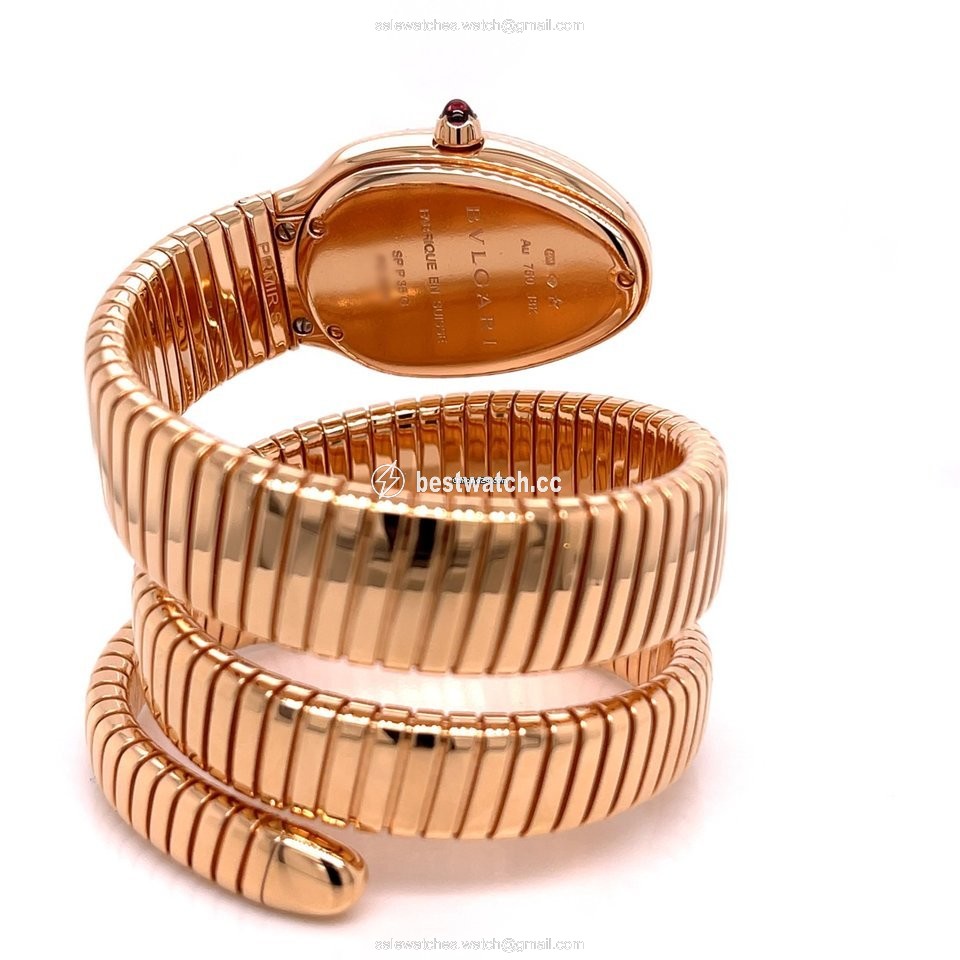 IMG_9086 Bulgari Serpenti Womens watch Quartz Rose gold SPP35BGDG.2T 3