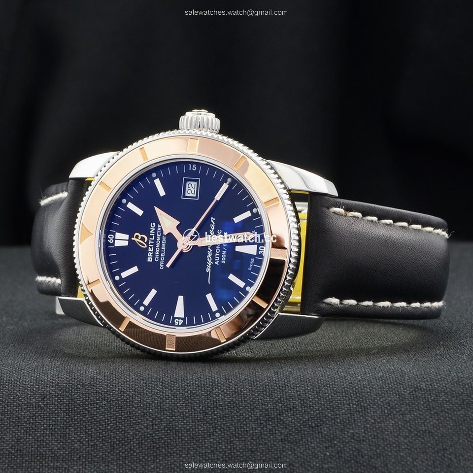 IMG_9086 Breitling Superocean Heritage 42 Mens watch Unisex Automatic Gold Steel U17321 3