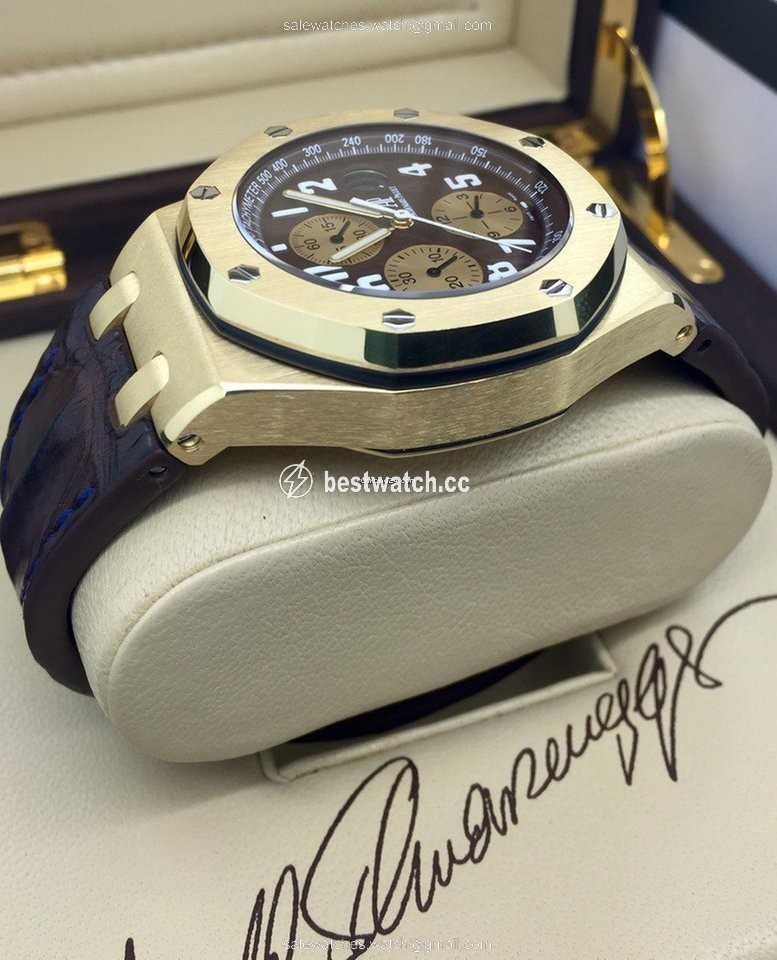 IMG_9086 Audemars Piguet Royal Oak Offshore Mens watch Unisex Automatic Yellow gold 26007BA.OO.D022CR.01 3