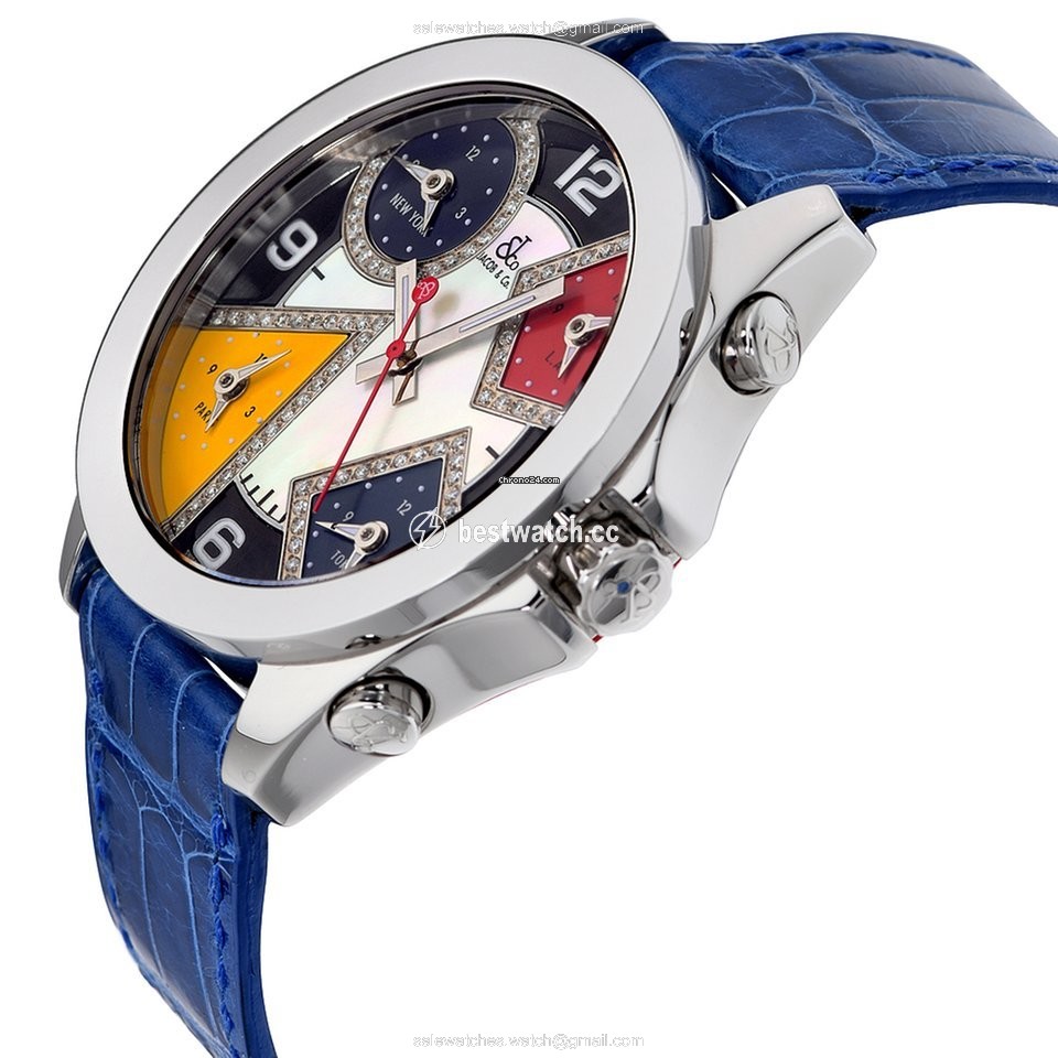 IMG_9086 Jacob & Co. Five Time Zone Mens watch Unisex Quartz Steel jcm7da 3