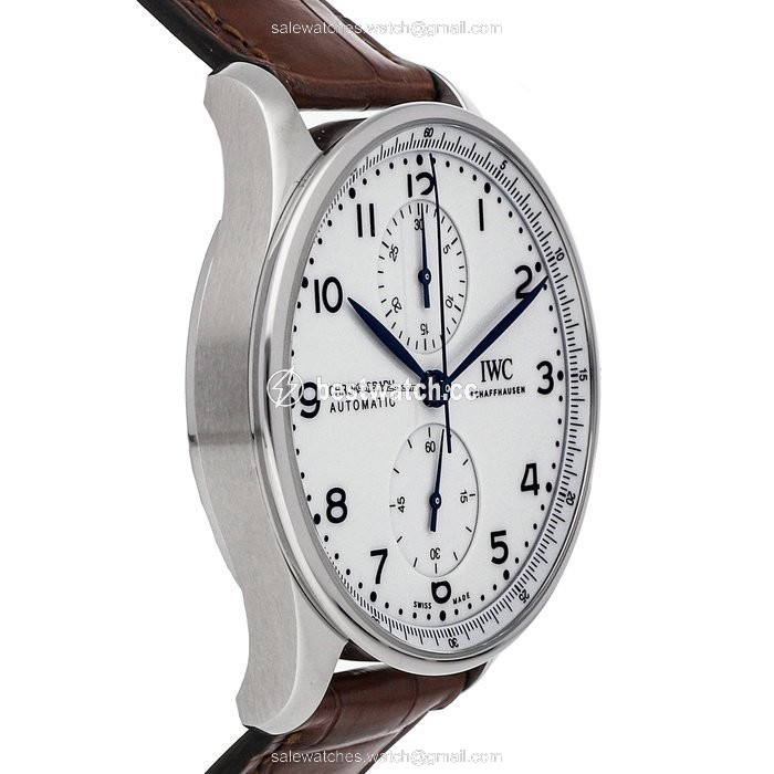 IMG_9086 IWC Portuguese Chronograph Mens watch Unisex Automatic Steel IW3716-02 3