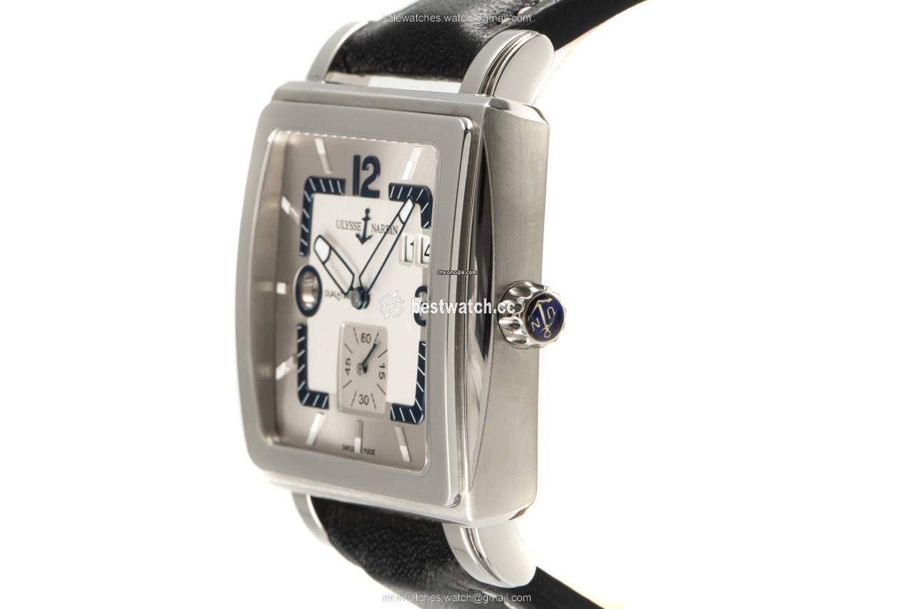 IMG_9086 Ulysse Nardin Quadrato Dual Time Mens watch Unisex Automatic Steel 243-92 3